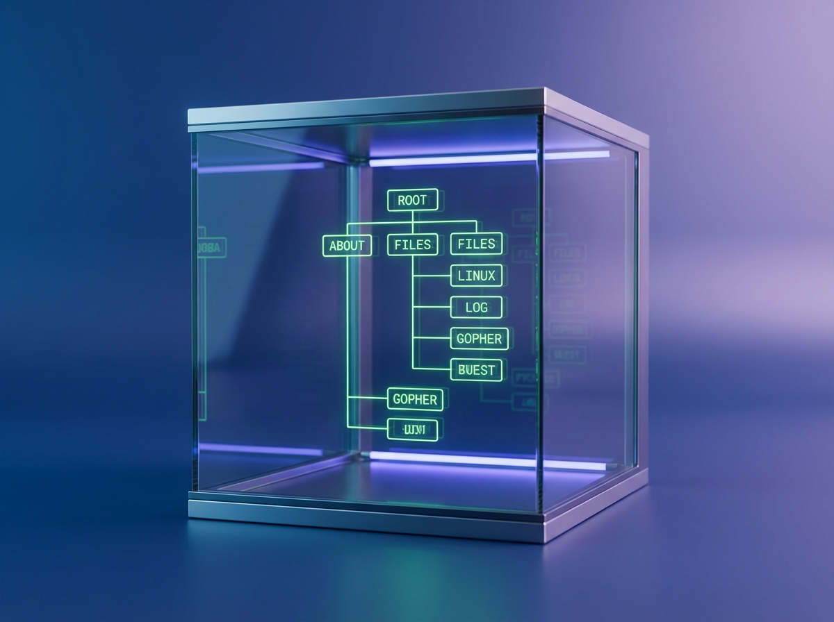A visual metaphor for the Gopher MCP server: wrapping 1990s internet protocols in modern server architecture.