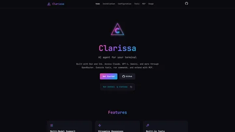Screenshot of Clarissa
