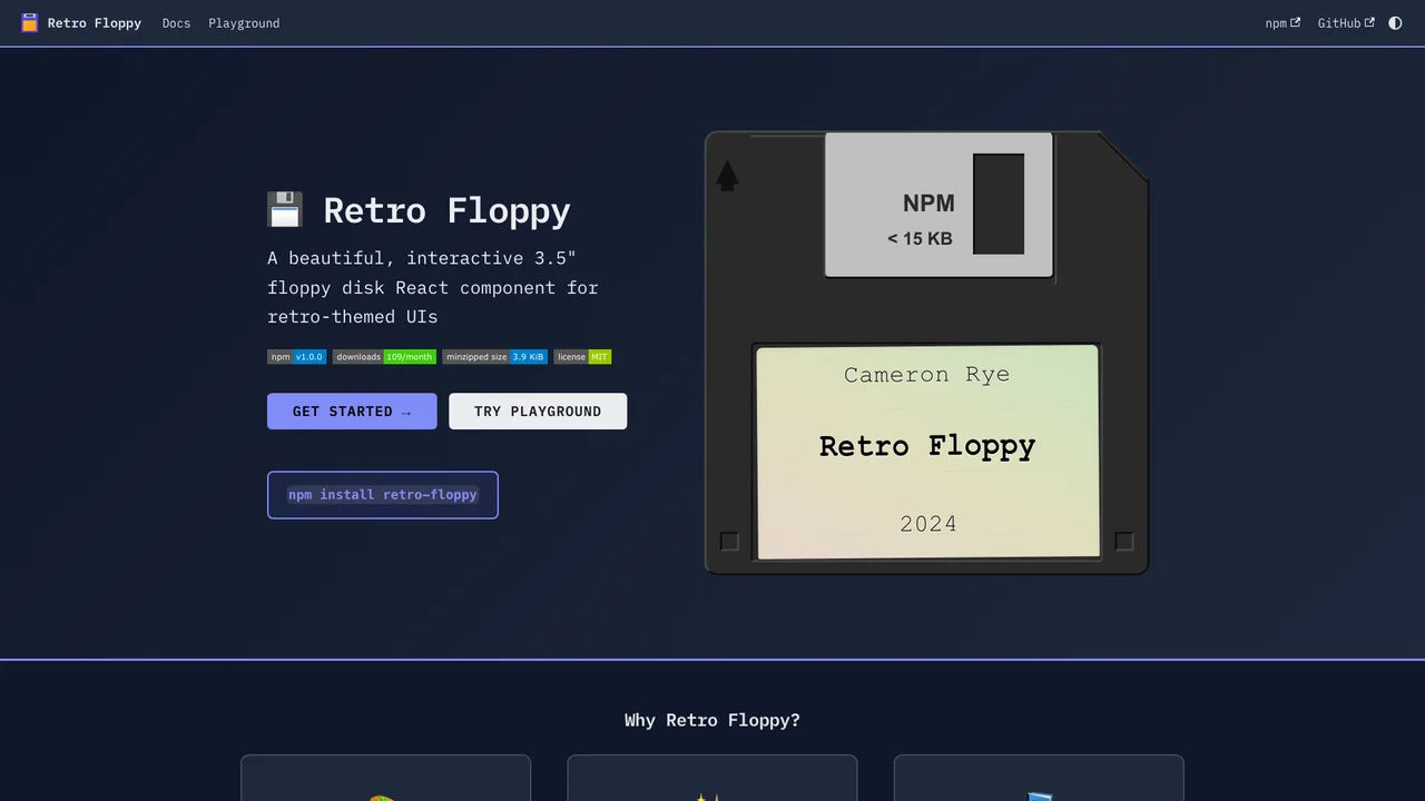 Screenshot of Retro Floppy